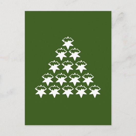 Weihnachtsgrün jetzt Sternenbaum Postkarte (Vorderseite)