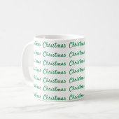 Weihnachtsgrün Kaffeetasse (Vorderseite Links)