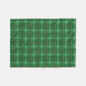 Weihnachtsgrün Kariert Fleecedecke (Vorderseite (Horizontal))