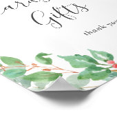 Weihnachtsgrün - Karikaturen und Geschenke Zeichen Poster (Ecke)