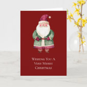 Weihnachtsgrün Karte (Gelbe Blume)