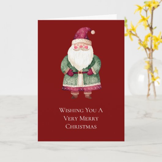 Weihnachtsgrün Karte (Gelbe Blume)