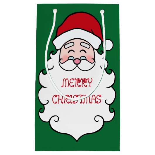 Weihnachtsgrün Kleine Geschenktüte (Vorderseite)