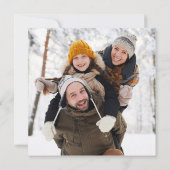 Weihnachtsgrün Kraut Foto Elegante Moderne Feiertagskarte (Rückseite)