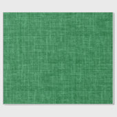 Weihnachtsgrün Leinen Geschenkpapier (Flach)