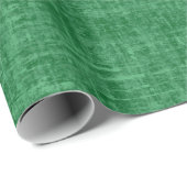 Weihnachtsgrün Leinen Geschenkpapier (Rolleneckpunkt)