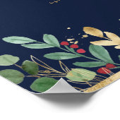 Weihnachtsgrün | Navy Cards and Gifts Custom Poster (Ecke)