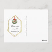 Weihnachtsgrün New Address Holiday Move Postkarte (Rückseite)