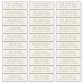 Weihnachtsgrün ombre individuelle Adresse Aufkleber (Vorderseite)