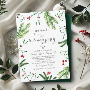 Weihnachtsgrün-Party Einladung