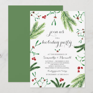 Weihnachtsgrün-Party Einladung