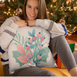 Weihnachtsgrün Polster einfaches rustikales Bauern