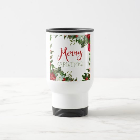 Weihnachtsgrün Reisebecher (Mittel)