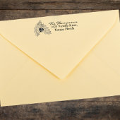 Weihnachtsgrün Rücksendeadresse Holly Gummistempel