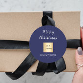 Weihnachtsgrün Runder Aufkleber