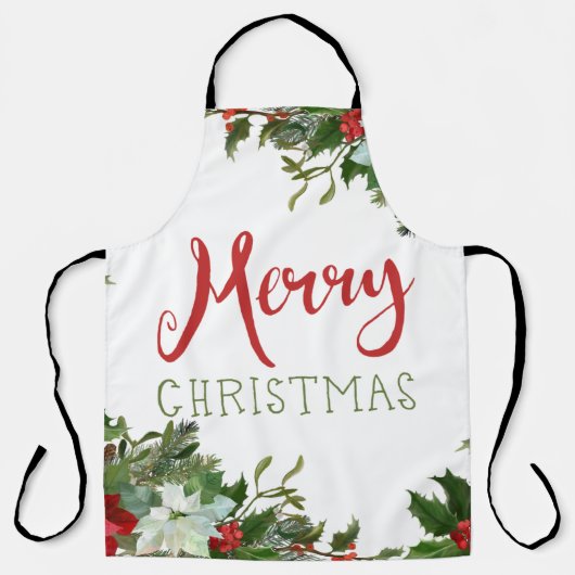 Weihnachtsgrün schürze (Vorderseite)