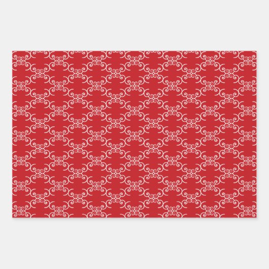 Weihnachtsgrün Schwarz-weiß skurrile Sortierung Geschenkpapier Set (Vorderseite)