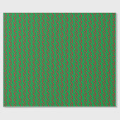 Weihnachtsgrün-Sondermonogramm niedlich Geschenkpapier (Flach)