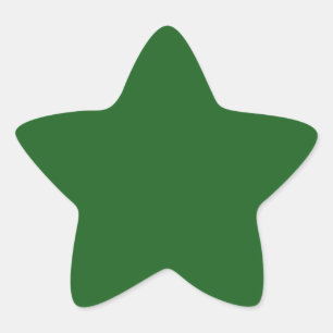 Weihnachtsgrün Stern-Aufkleber