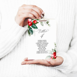 Weihnachtsgrün Tischnummer 4 Sitzplan