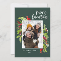 Weihnachtsgrün Traditionelles rustikales Foto