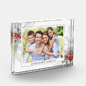 Weihnachtsgrün und Berries Foto (Links)