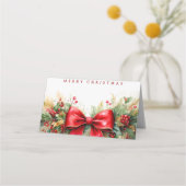 Weihnachtsgrün und Buggewohnheiten Platzkarte (Vorderseite)