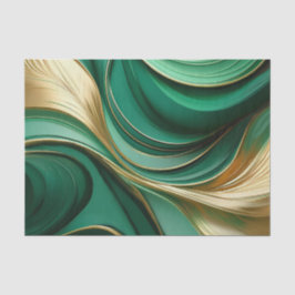 Weihnachtsgrün und Gold- Seidenpapier