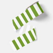 Weihnachtsgrün und Weiß gestreift Ripsband (Rückseite)