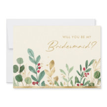 Weihnachtsgrün | Vorschlag für Creme Bridesmaid