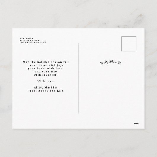 Weihnachtsgrün Weihnachten - Collage (Rückseite)