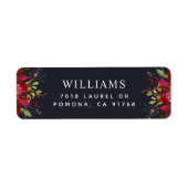 Weihnachtsgrün Weihnachten Rücksendeadresse (Vorne)