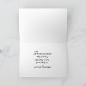 Weihnachtsgrün Weihnachtsgrüße Karte (Innenseite)