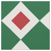 Weihnachtsgrün, Weiß, rotes Diamant-Muster-Gewebe Stoff (Nahaufnahme)