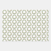 Weihnachtsgrün Wreath Holiday Geschenkpapier Set (Vorderseite 3)