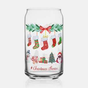 Weihnachtsgrundstücke 16 oz Konfektioniertes Glas