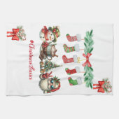 Weihnachtsgrundstücke Festliche Küche Handtuch (Horizontal)
