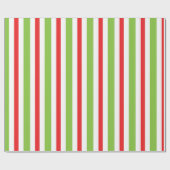 Weihnachtsgrüne und rote Candy Cane Geschenkpapier (Flach)