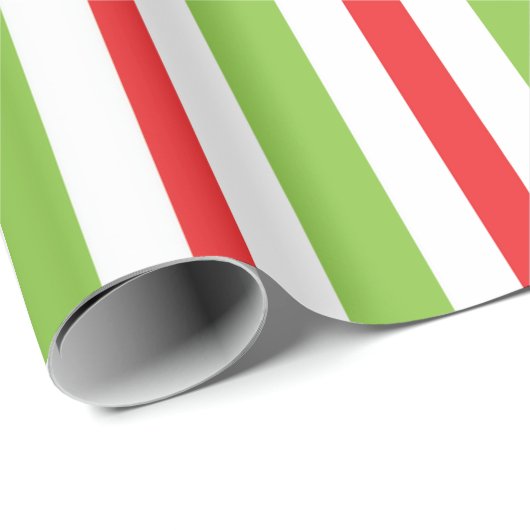 Weihnachtsgrüne und rote Candy Cane Geschenkpapier (Rolleneckpunkt)