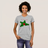 Weihnachtsgrüne und rote Stechpalme Thunder_Cove T-Shirt (Vorne ganz)