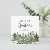 Weihnachtsgrüner Baum | Frohe Weihnachten (Stehend Vorderseite)