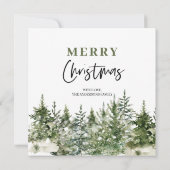 Weihnachtsgrüner Baum | Frohe Weihnachten (Rückseite)