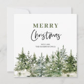 Weihnachtsgrüner Baum | Frohe Weihnachten (Vorderseite)