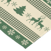 Weihnachtsgrüner und weißer Tabellenläufer 14" x Kurzer Tischläufer (Ecke)