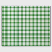 Weihnachtsgrünes Gingham-Gingham-Packpapier Geschenkpapier (Flach)