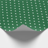 Weihnachtsgrünes Tupfen-Packpapier Geschenkpapier (Ecke)