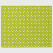Weihnachtsgrünes Tupfenpoke-Packpapier Geschenkpapier (Flach)