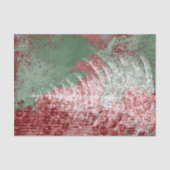 Weihnachtsgrunge | Rot Grün und Weiß XMas Tree Seidenpapier (Vorderseite)