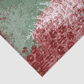 Weihnachtsgrunge | Rot Grün und Weiß XMas Tree Seidenpapier (Ausschnitt)