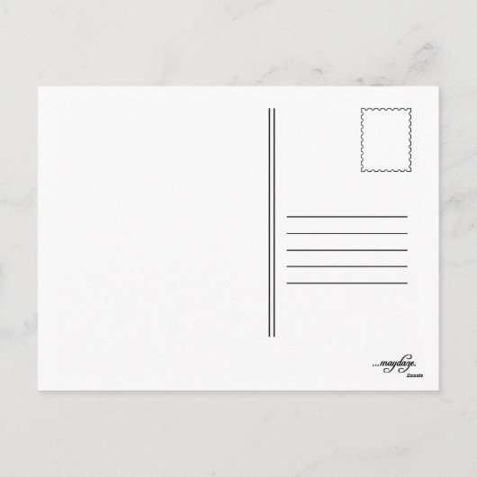 Weihnachtsgruseliger Baum Feiertagspostkarte (Rückseite)